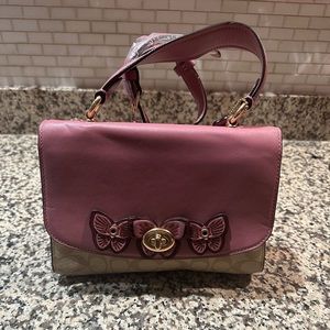 Butterfly coach crossbody